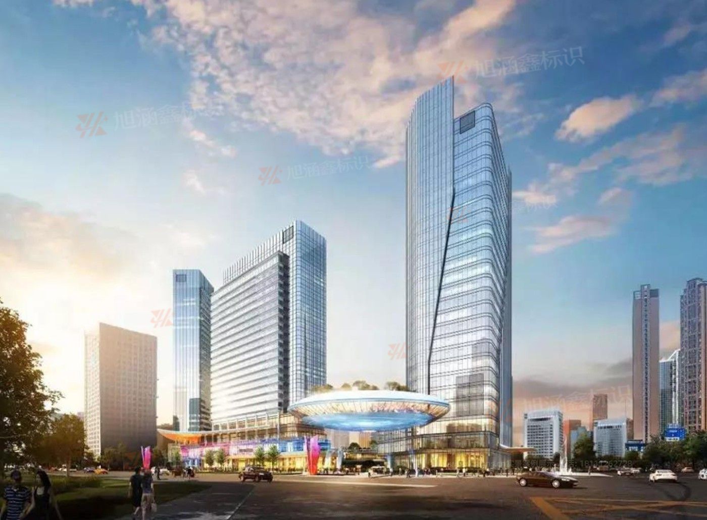 江西芒果景观标识源头工厂：<strong>港汇天地商场导视系统</strong>